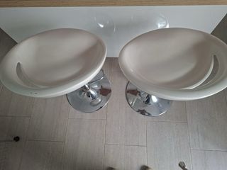 Lote 2 Taburetes Cocina Blancos