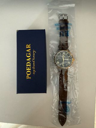 Reloj POEDAGAR Marrón y Dorado