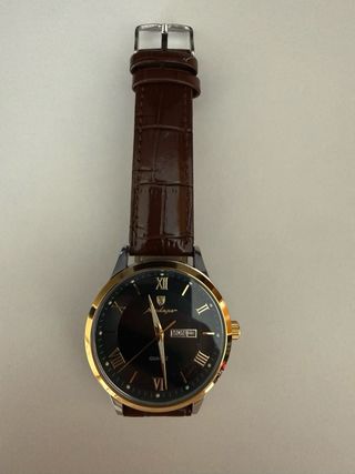 Reloj POEDAGAR Marrón y Dorado