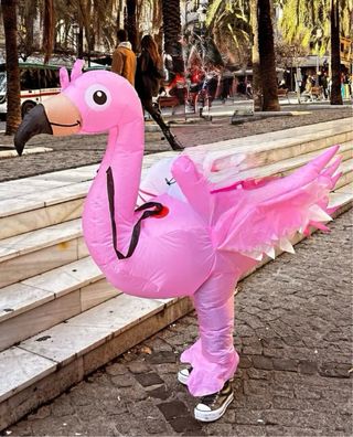 Disfraz inflable flamenco talla única