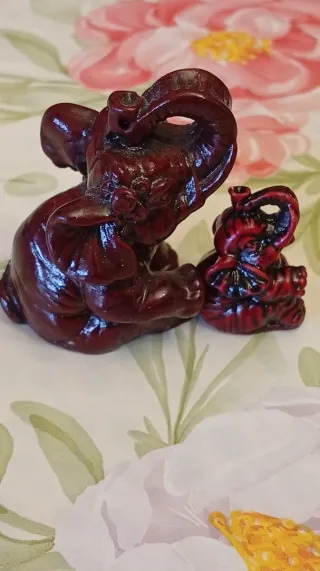 Set 6 Statuine Elefanti e Tartarughe