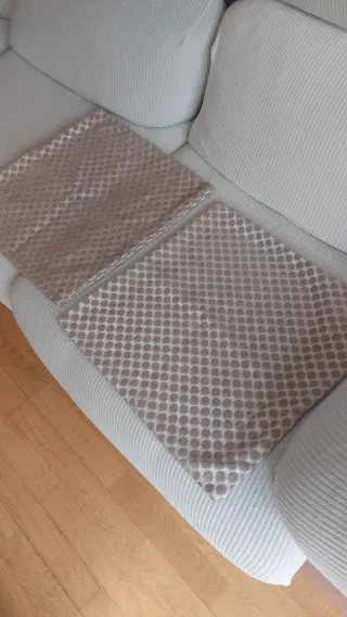 2 Fundas Cojín Beige 40x40