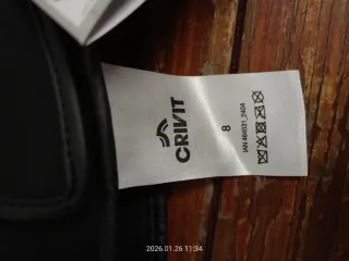 Guanti Moto Crivit Premium Neri Taglia 8