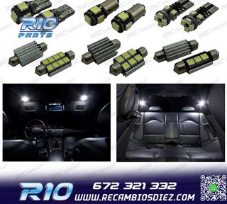 KIT 14 BOMBILLAS LED INTERIOR BMW SERIE 3 E46 SEDAN COUPE 32