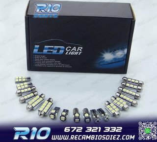 KIT 14 BOMBILLAS LED INTERIOR BMW SERIE 3 E46 SEDAN COUPE 32