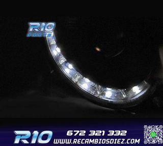 FAROS MERCEDES CLASE CLK W209 02-09 LUZ DIURNA FONDO NEGRO