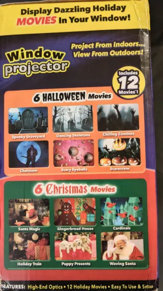 Proyector de Ventanas Navideño y Halloween