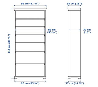 2 Estanterías LIATORP Ikea Blancas