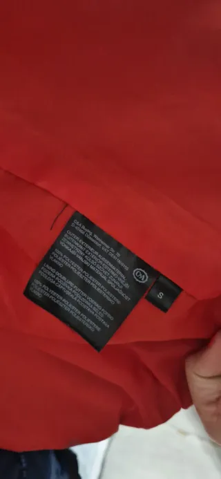 Chaqueta acolchada reversible azul/rojo Talla S