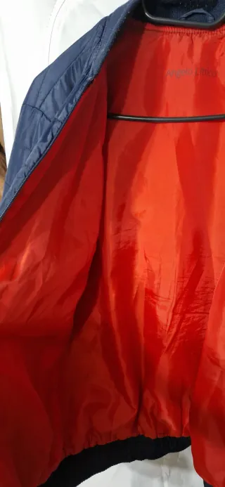 Chaqueta acolchada reversible azul/rojo Talla S