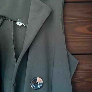 Chaleco verde tipo blazer