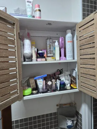 Mueble de baño/cocina madera y blanco