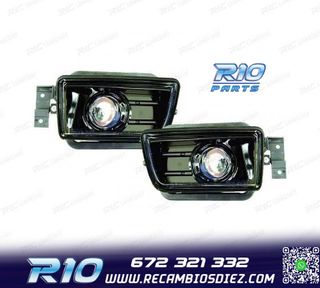 FAROS ANTINIEBLAS BMW E34 88-95 LUPA FONDO NEGRO