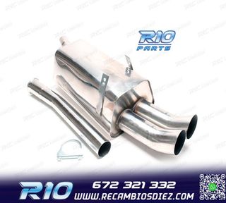 SILENCIOSO ESCAPE BMW SERIE 3 E36 L6 1991-1998 INOX x2 DTM