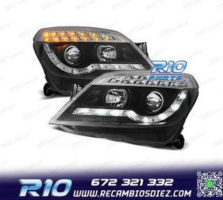 FAROS PARA OPEL ASTRA H 04-09 LUZ DIURNA + INTERMITENTE LED