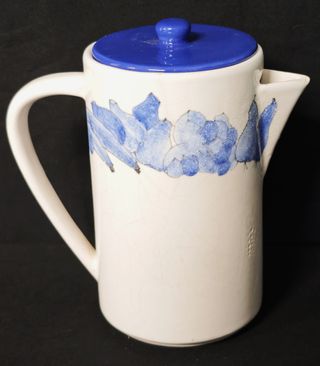 Ernestine Salerno Lattiera/Teiera Ceramica Blu
