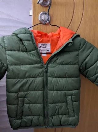 Chaqueta verde acolchada 92cm