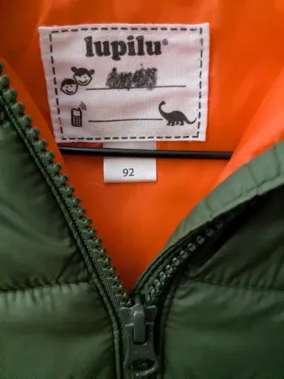 Chaqueta verde acolchada 92cm