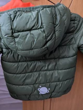 Chaqueta verde acolchada 92cm