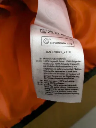 Chaqueta verde acolchada 92cm