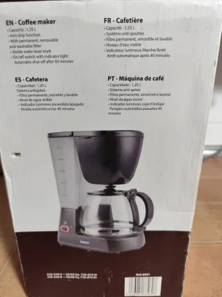 Cafetera de goteo Crena 730-870W