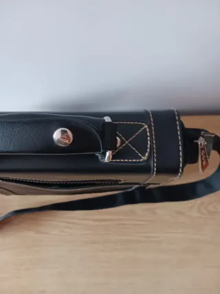 Borsa uomo in pelle nera