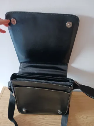 Borsa uomo in pelle nera