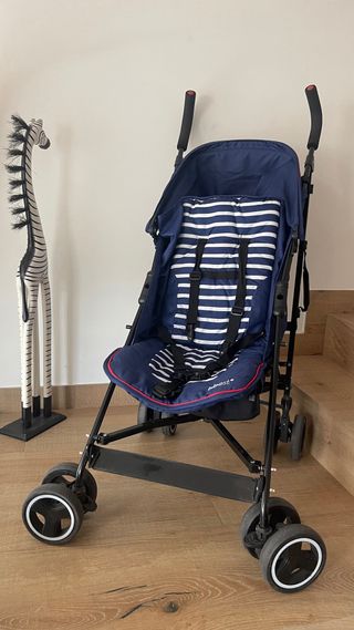 Sillita de paseo azul con funda