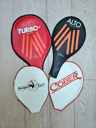 4 fodere racchette tennis vintage Alto, Cober