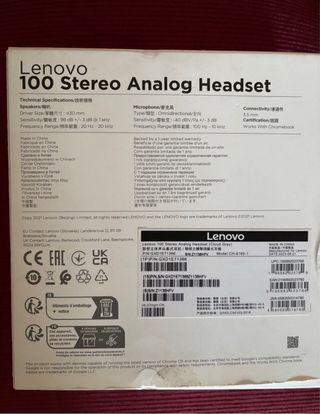 Auriculares Lenovo con Micrófono