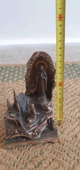 Virgen de Lourdes Antigua Caja Musical