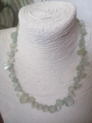Collar Piedra Aguamarina Natural