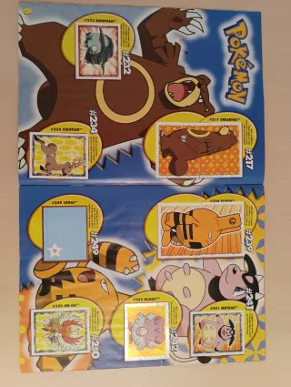 Álbumes Pokémon Merlin 1999 y 2001