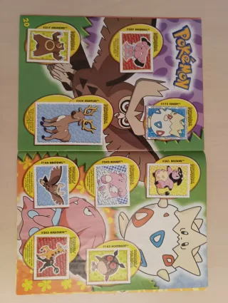 Álbumes Pokémon Merlin 1999 y 2001