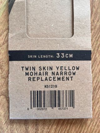 Pieles Fischer Twin Skin Mohair Amarillo 33cm