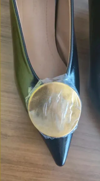 Zapatos de tacón negros talla 39