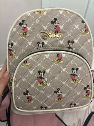 Mochila Disney Mickey Beige y Negra