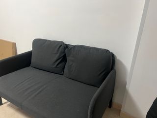 Sofá 2 plazas gris oscuro Ikea