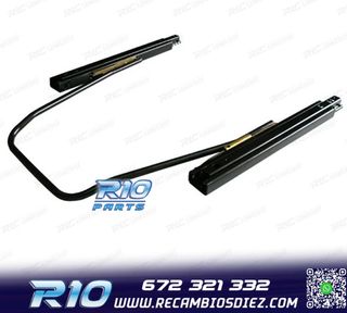 KIT ASIENTO DEPORTIVO SEMI BAQUET ESTILO RS ALCANTARA CUERO