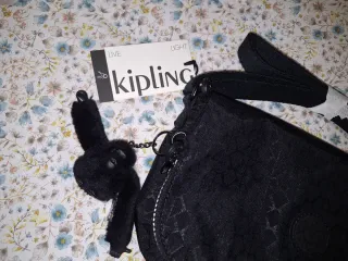 Bolso Kipling EARTHBEAT S Negro Signature