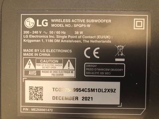 Barra de Sonido LG QP5 Éclair 320W