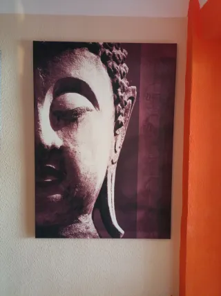 Cuadro Buda Morado y Beige