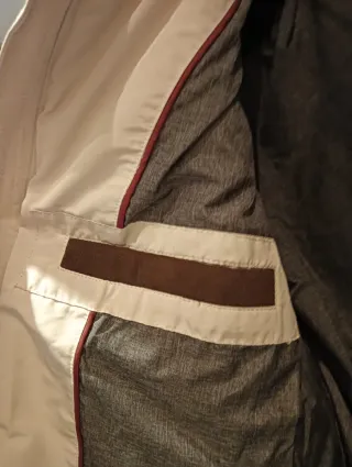 Chaquetón Zara Beige Talla L