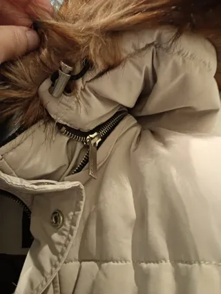 Chaquetón Zara Beige Talla L