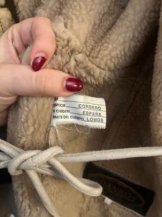 Abrigo 100% Piel de cordero