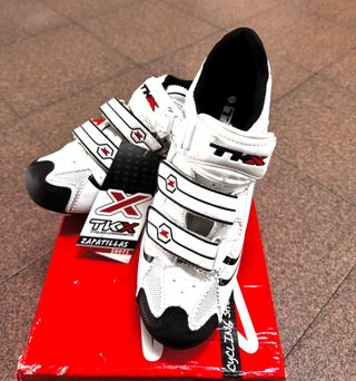 Sapatos Ciclismo Estrada TKX Branco