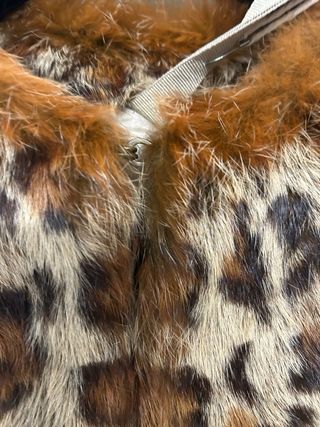 Gilet pelliccia Lo Sentier leopardato taglia M