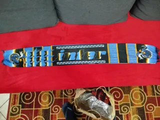 Sciarpa Inter con mascotte e frange