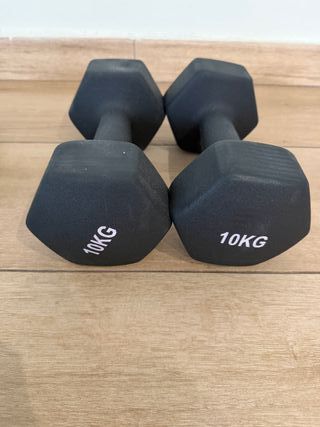 Mancuernas hexagonales 6kg, 8kg y 10kg