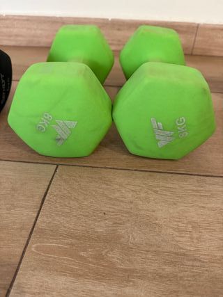 Mancuernas hexagonales 6kg, 8kg y 10kg